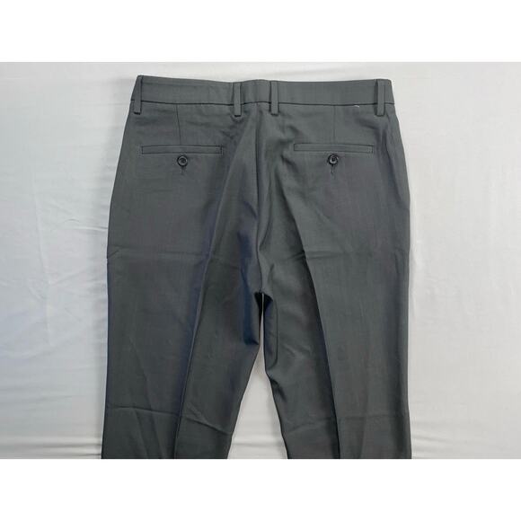 Kennith Cole Reaction Techni-Cole Slim Fit Performance Dress Pants. Gray, 34X30. - Picture 6 of 7